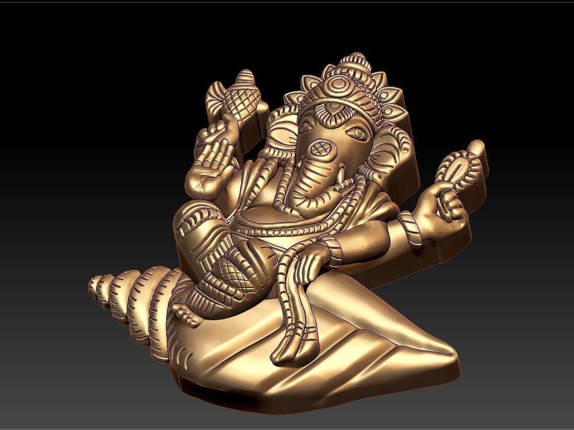 SANGU VINAYAGAR 3D print model_7