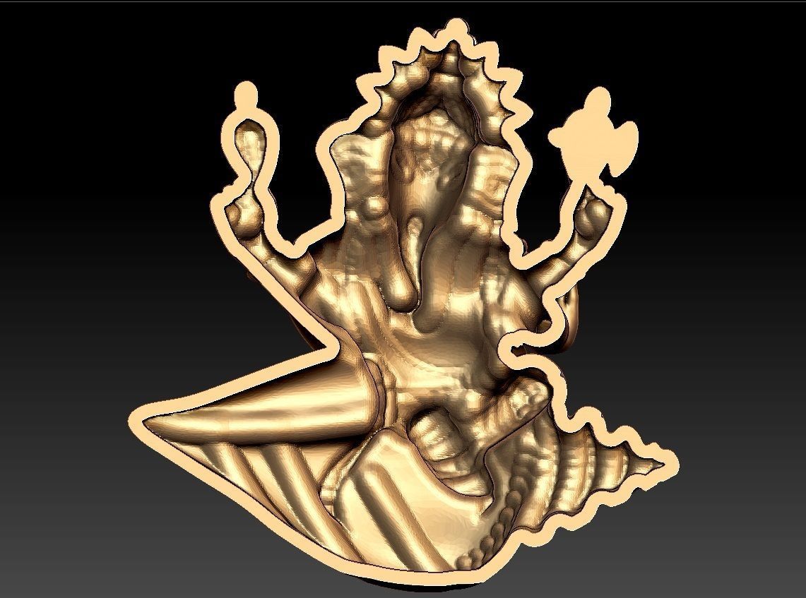 SANGU VINAYAGAR 3D print model_4