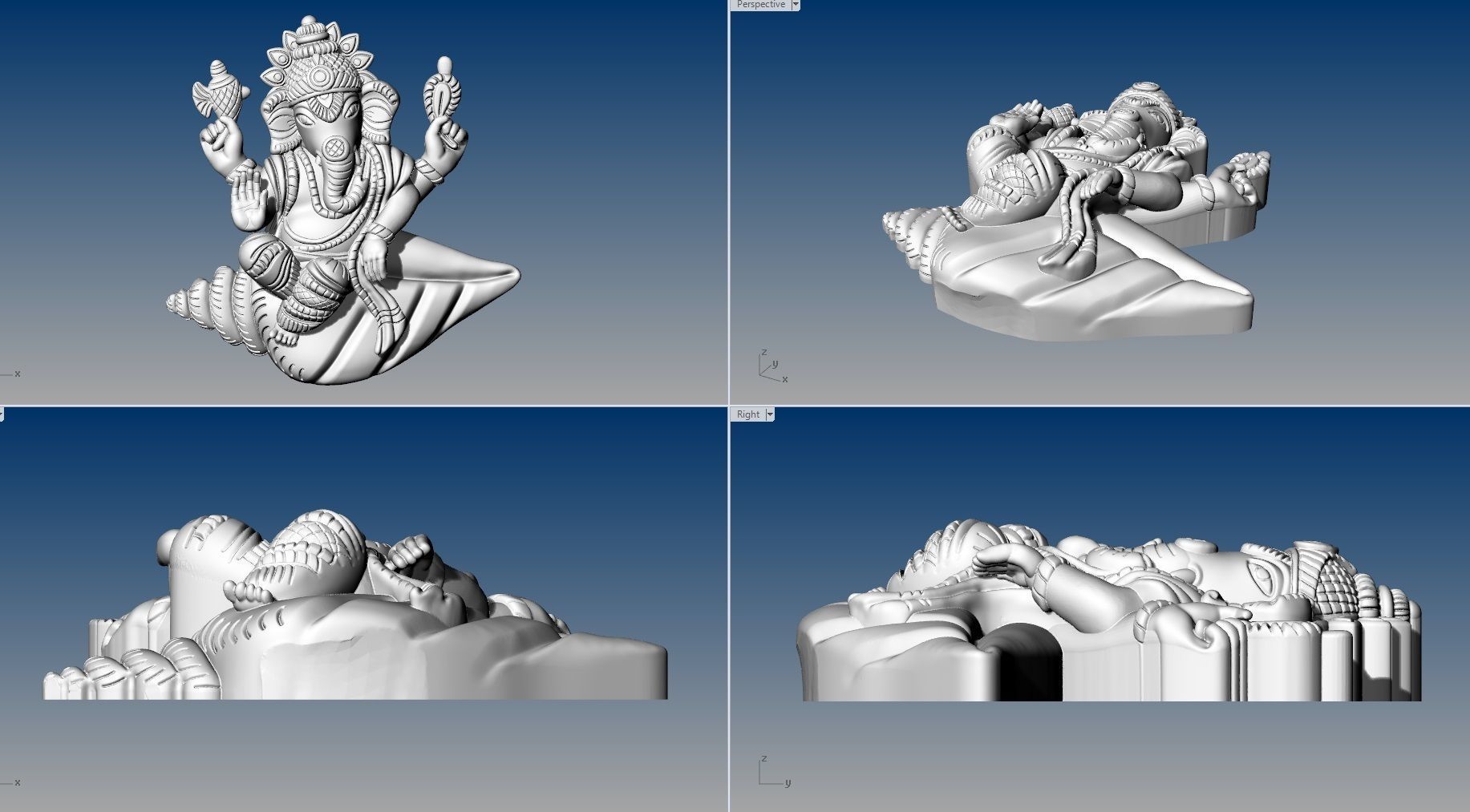 SANGU VINAYAGAR 3D print model_2