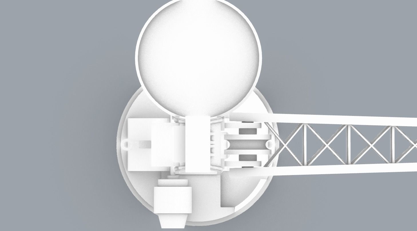 PM Ship Deck Crane 3D print model_13