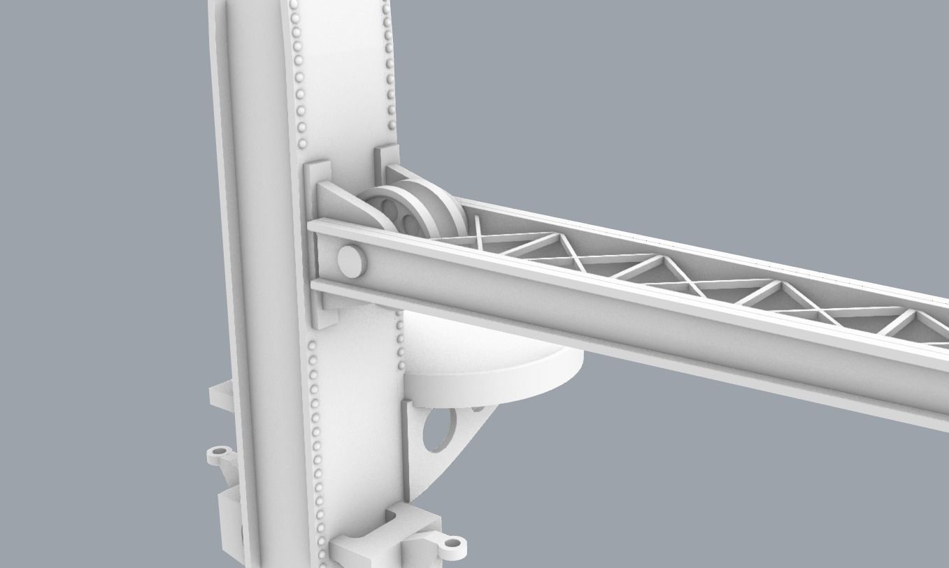 PM Ship Deck Crane 3D print model_6