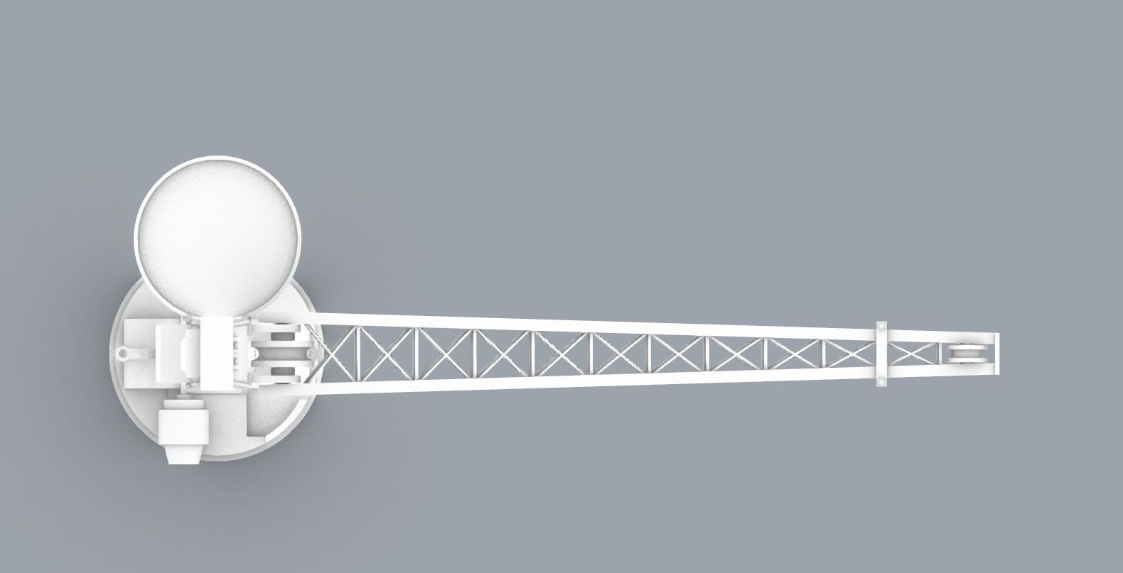 PM Ship Deck Crane 3D print model_12