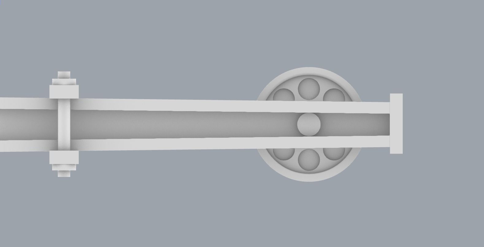 PM Ship Deck Crane 3D print model_19