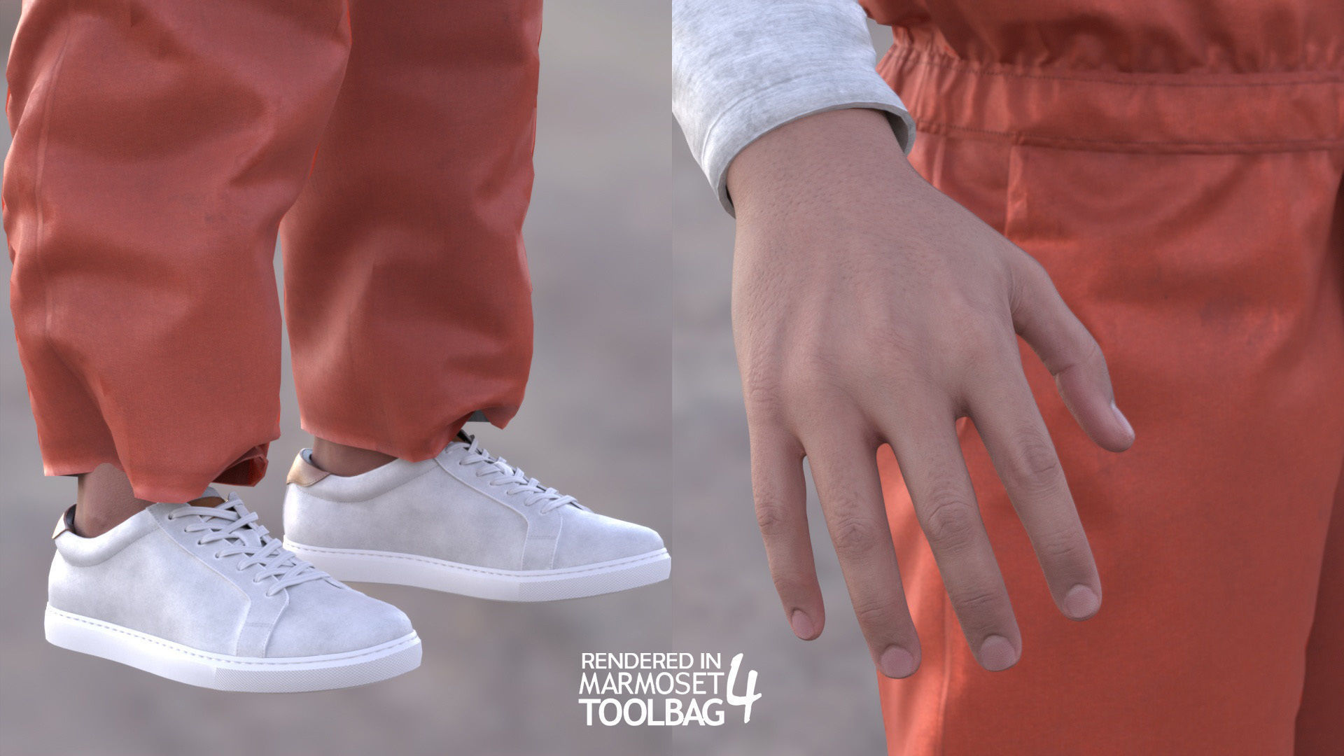 Man - Prisoner - Modular - Rigged Low-poly 3D model_11