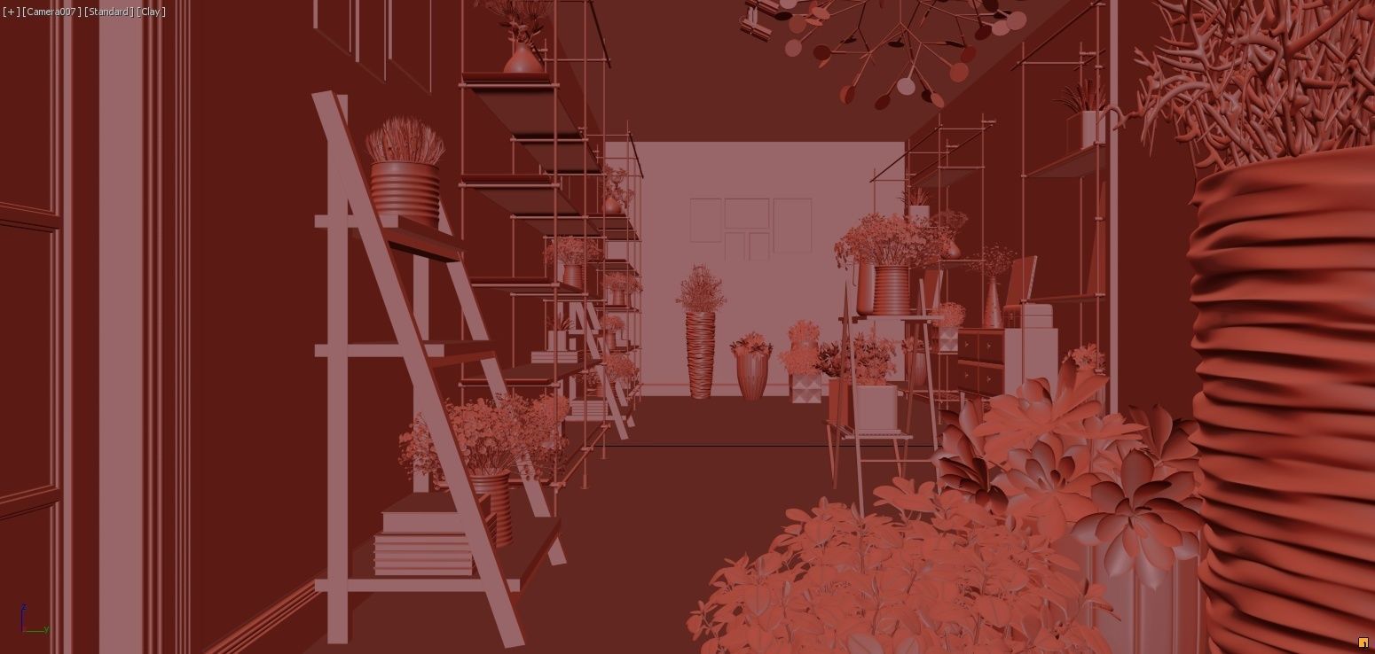 Flower shop 3D model_10