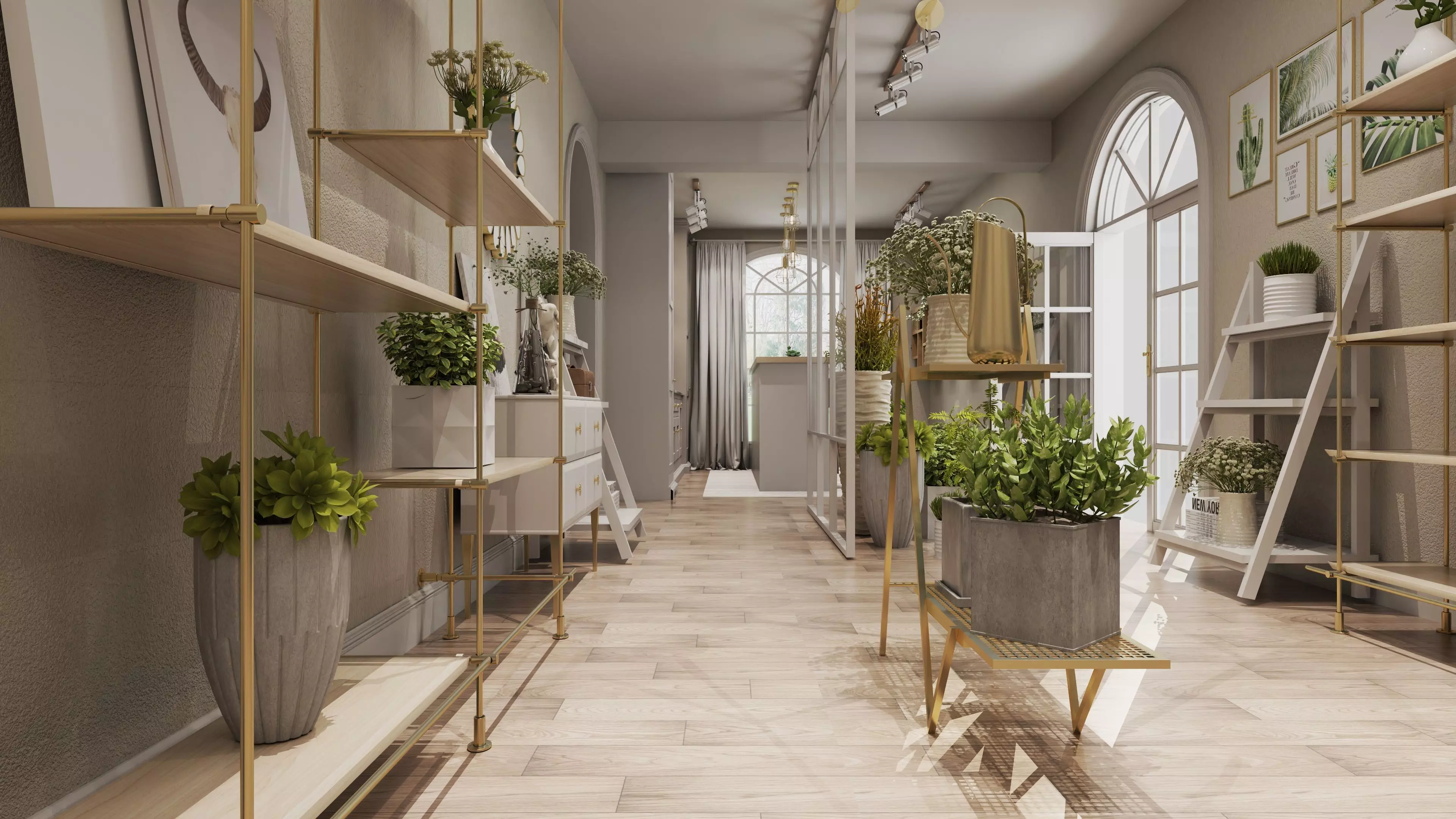 Flower shop 3D model_0