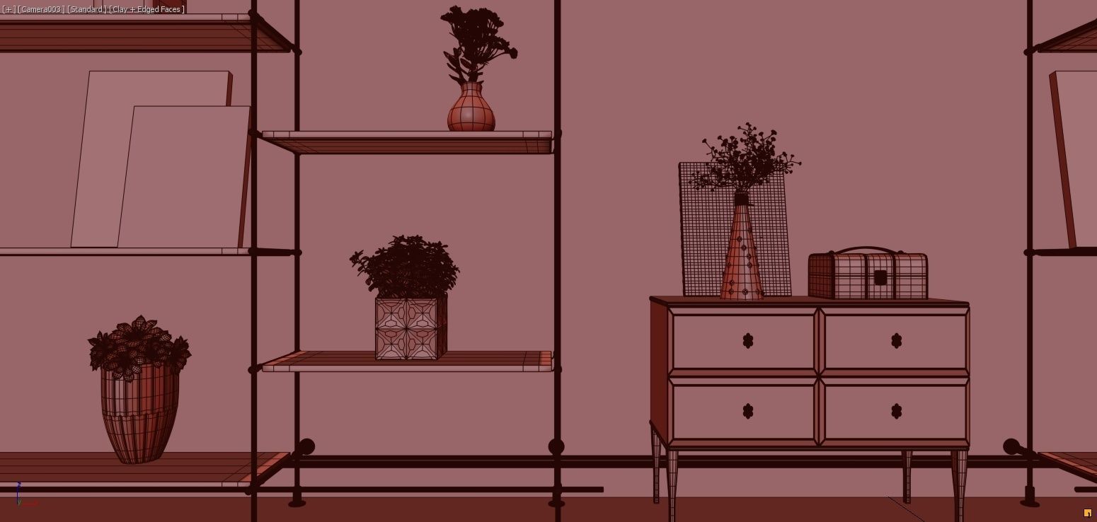 Flower shop 3D model_7