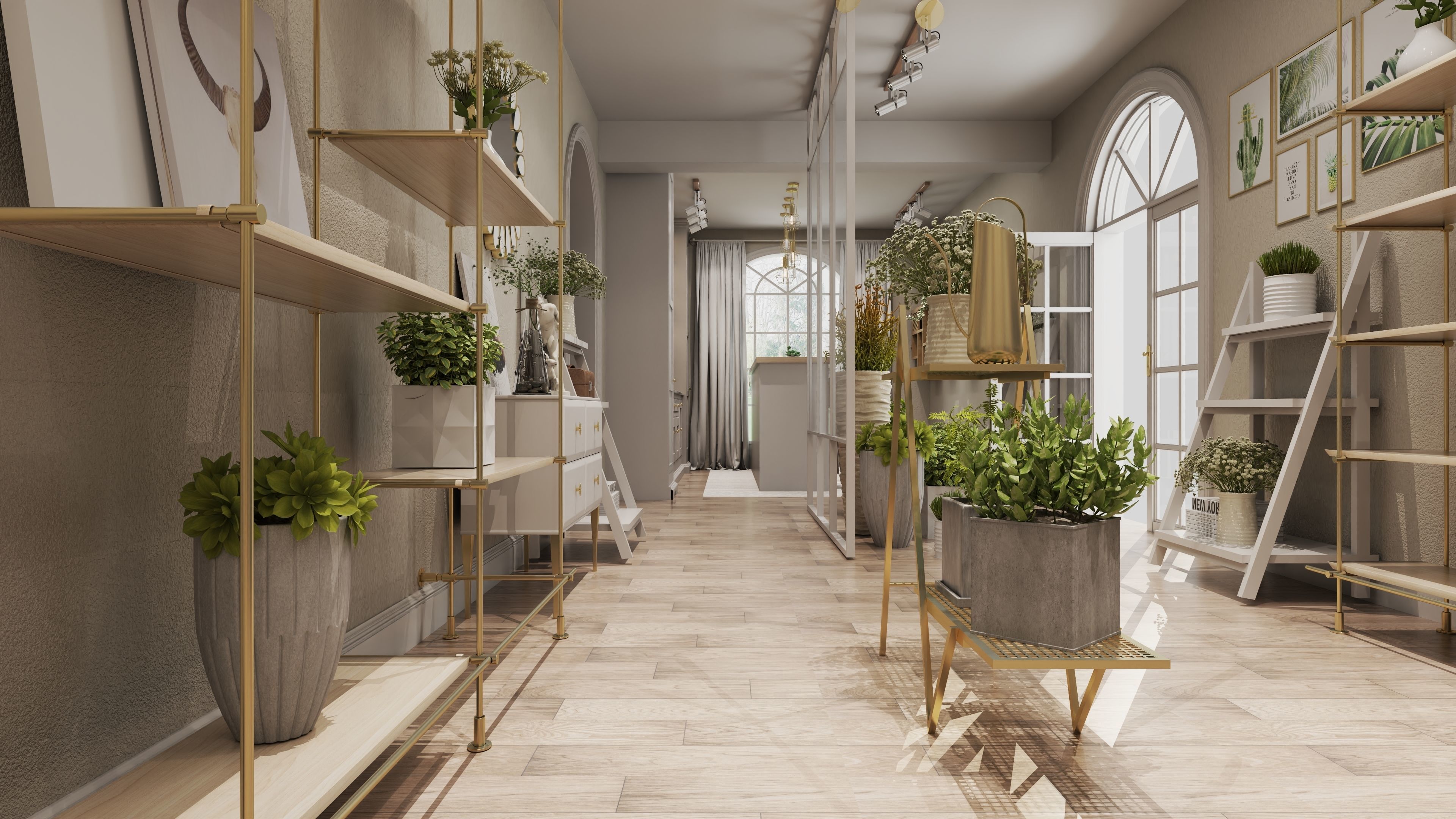 Flower shop 3D model_5