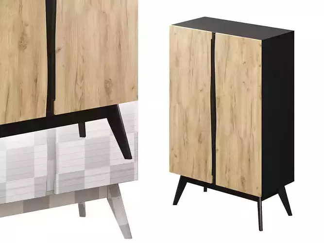 Small Wardrobe Hyder Oak Tortuga