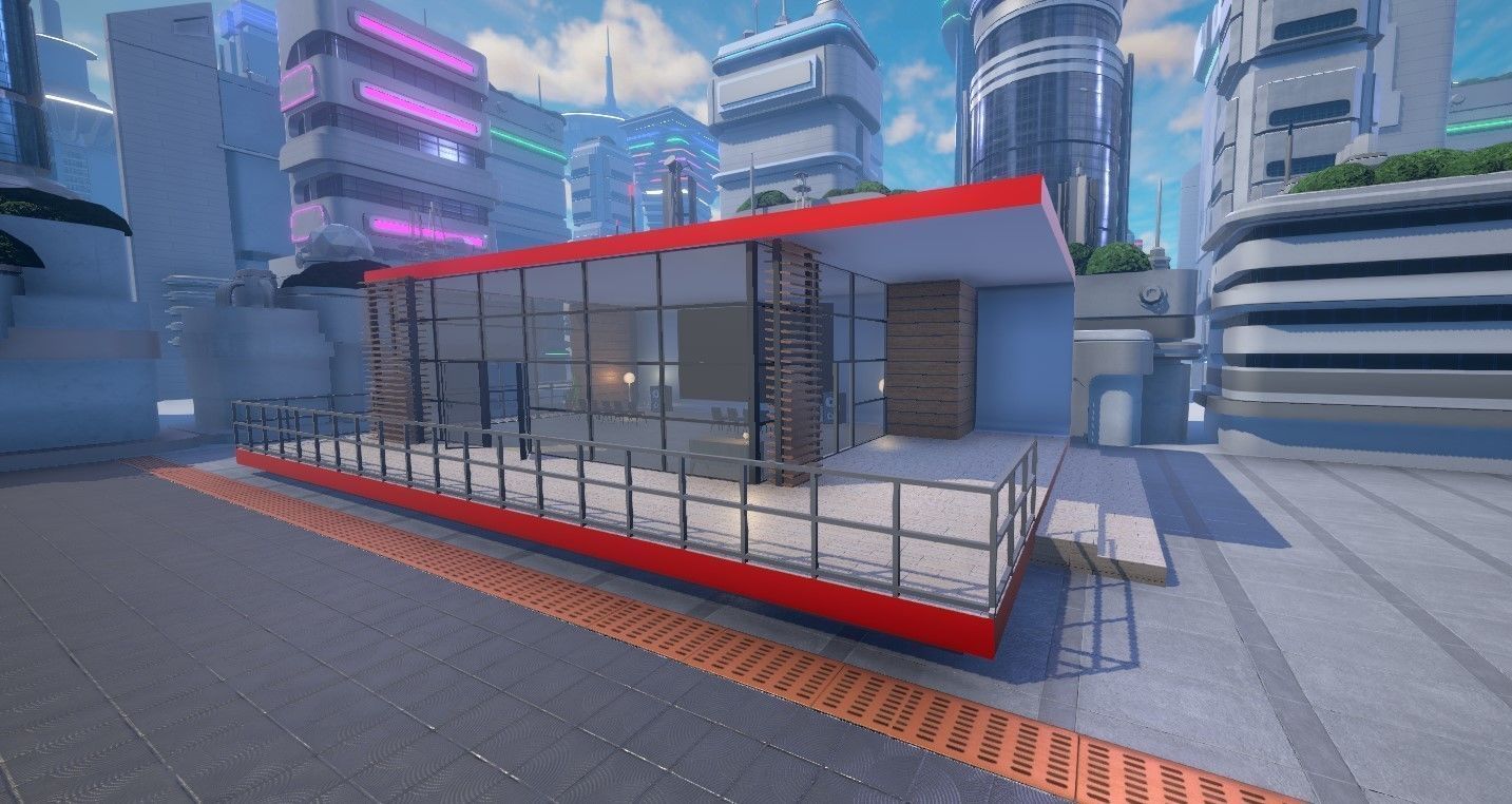 Coffee Shop Low-poly 3D model_2