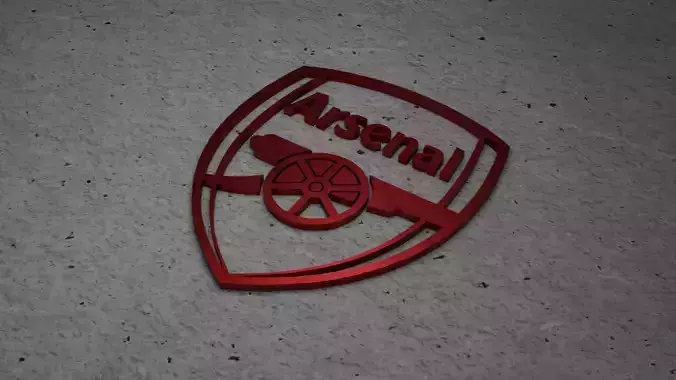 Premier League 2023-2024 Logos Low-poly 3D model