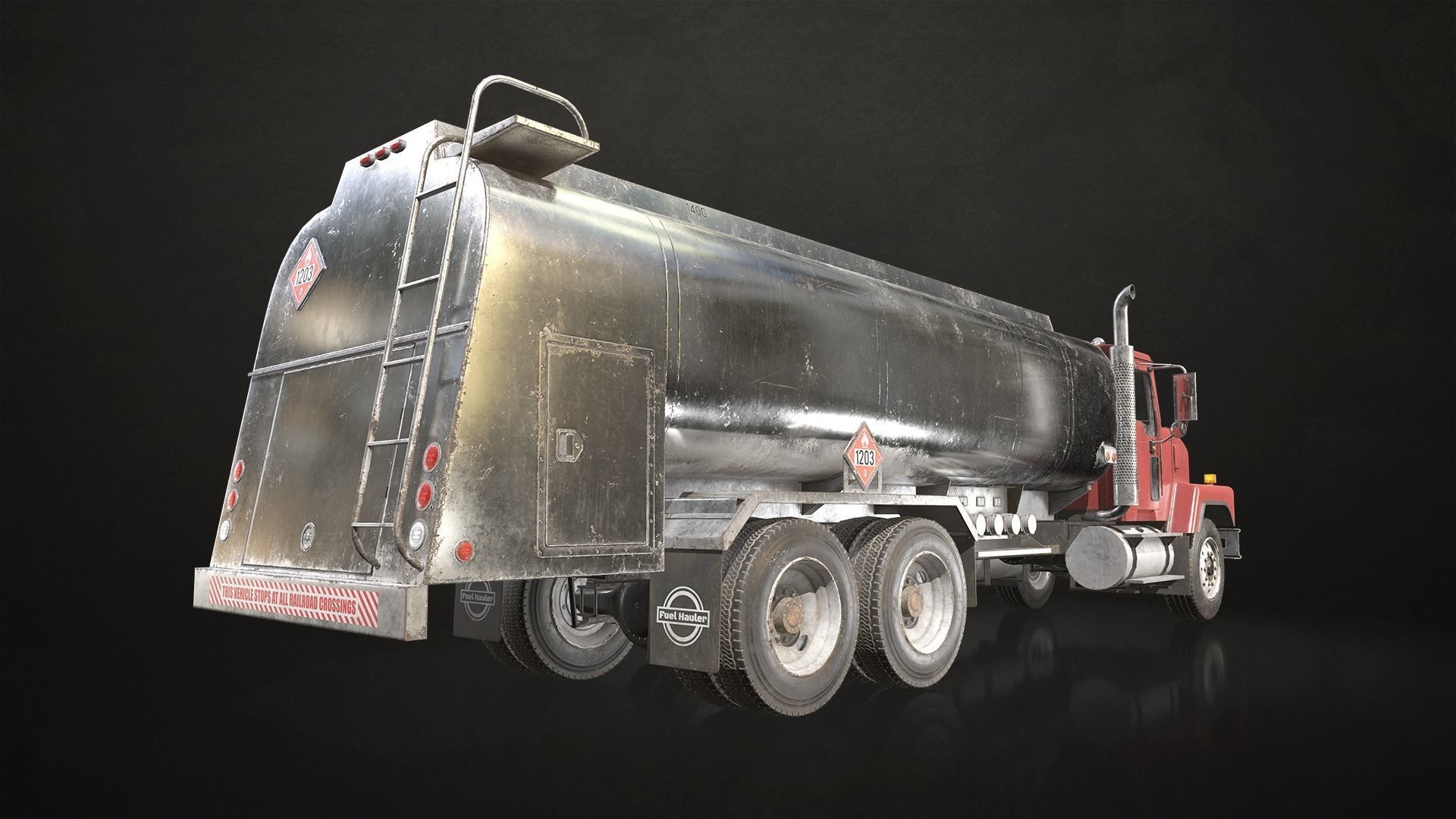 Classic Truck Collection Low-poly 3D model_11