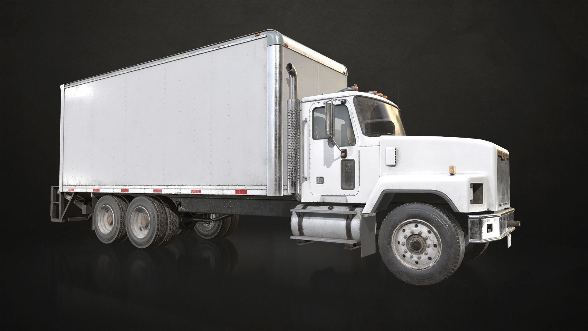 Classic Truck Collection Low-poly 3D model_15