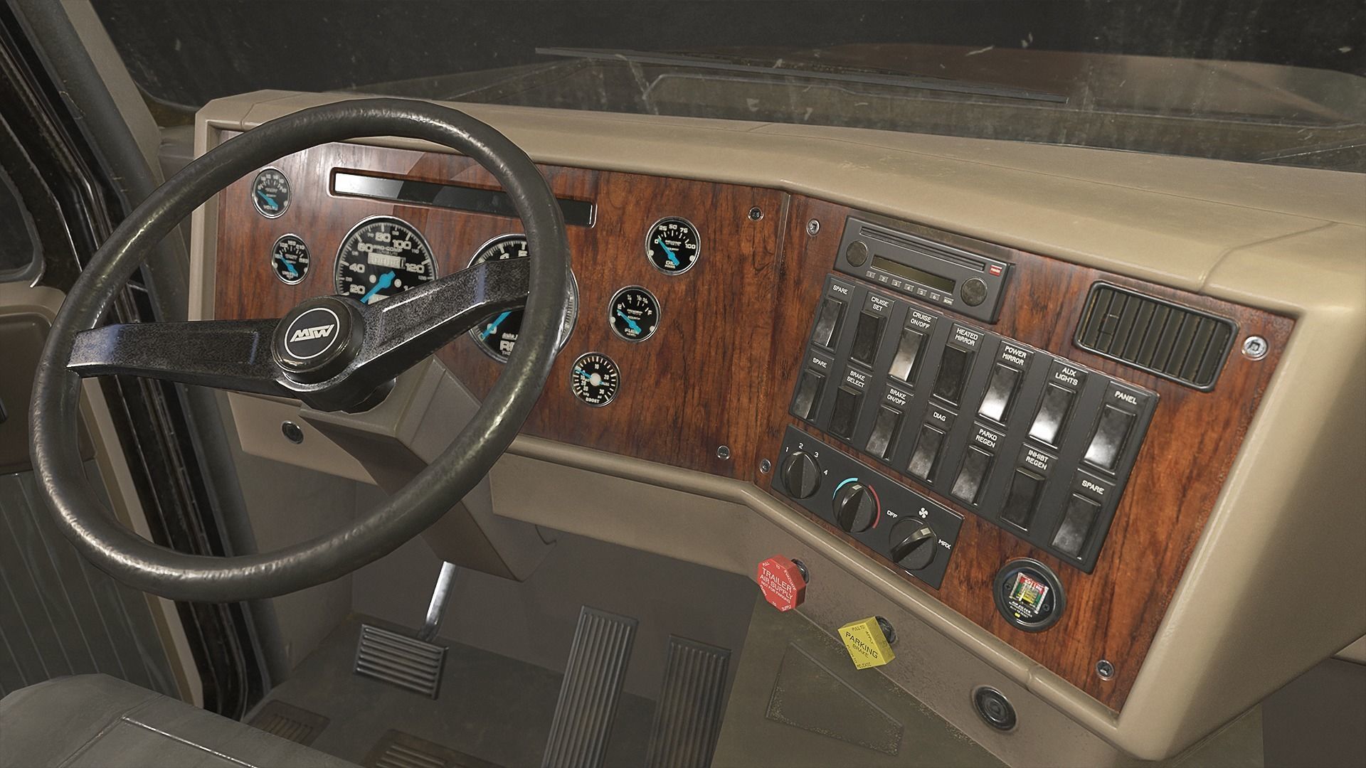 Classic Truck Collection Low-poly 3D model_18