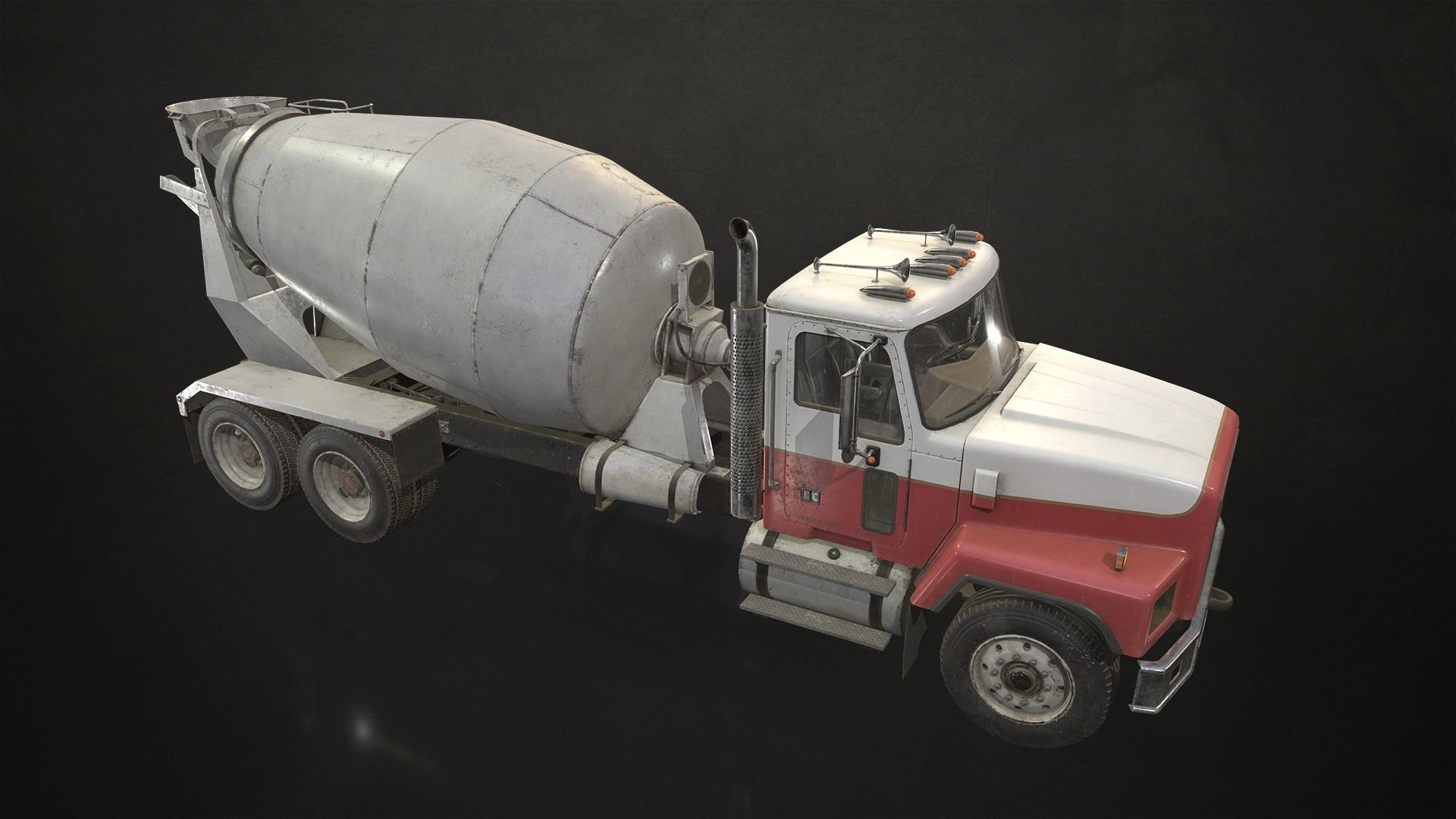 Classic Truck Collection Low-poly 3D model_6