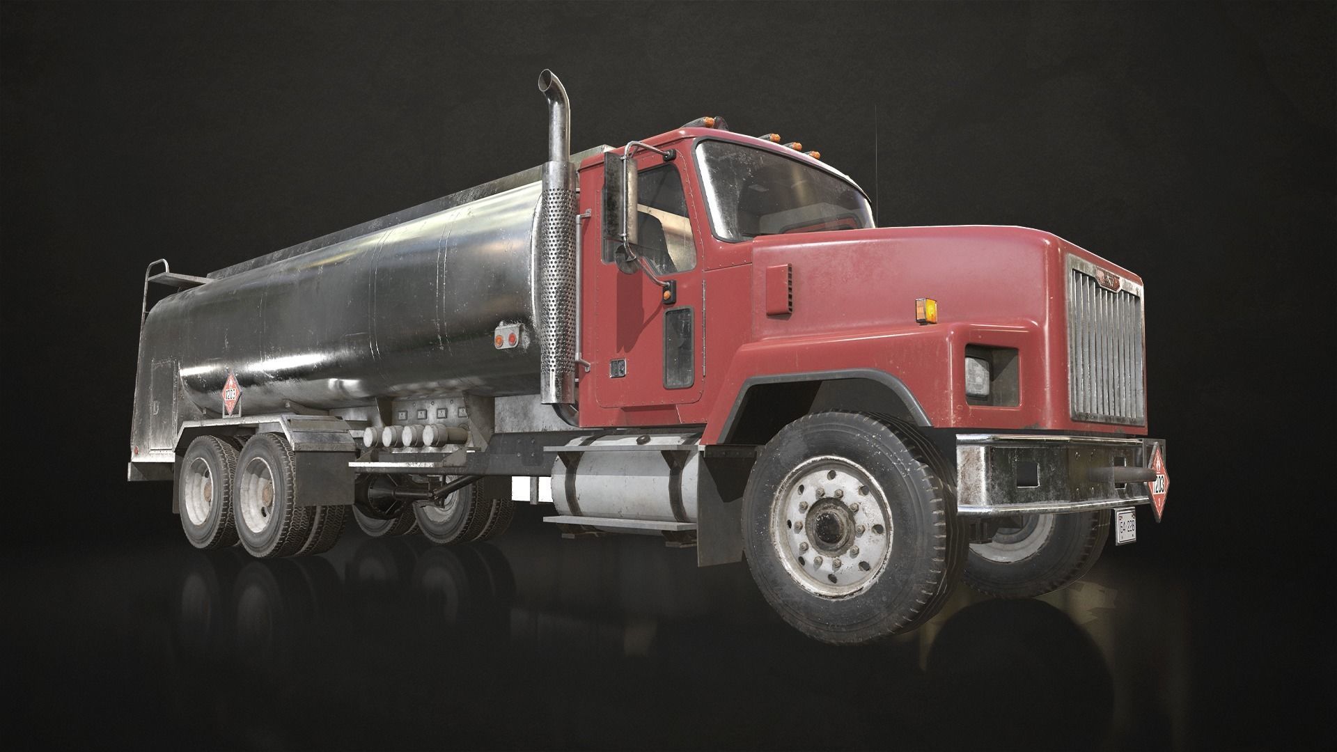 Classic Truck Collection Low-poly 3D model_10