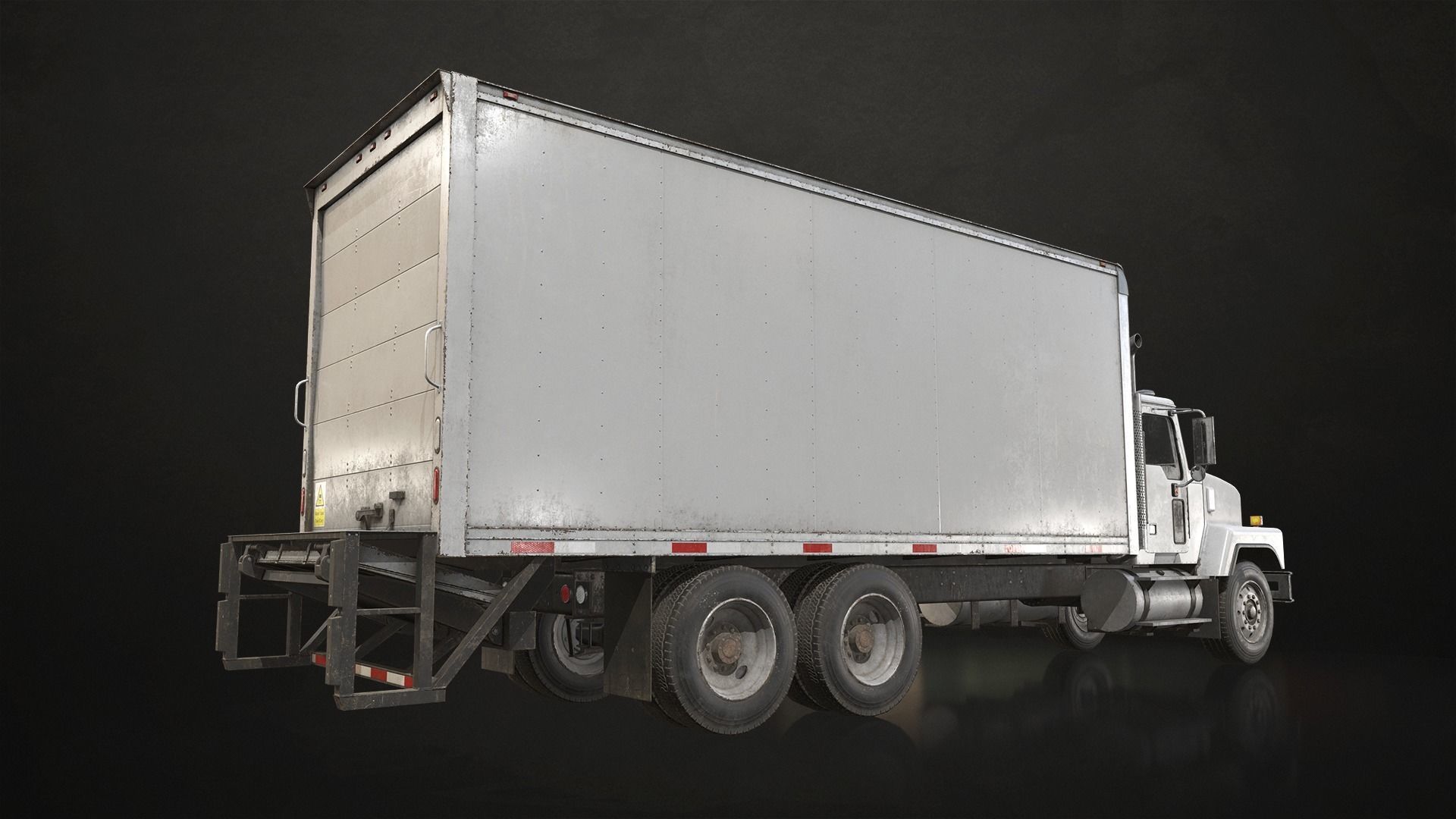 Classic Truck Collection Low-poly 3D model_16