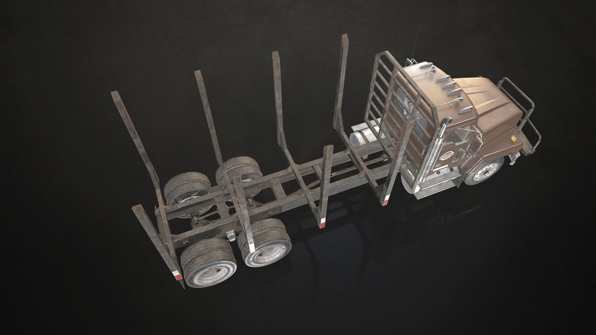 Classic Truck Collection Low-poly 3D model_20