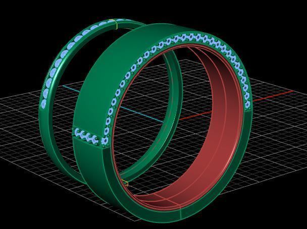 wedding ring 3D print model_1