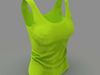 women tank top Low-poly 3D model_1