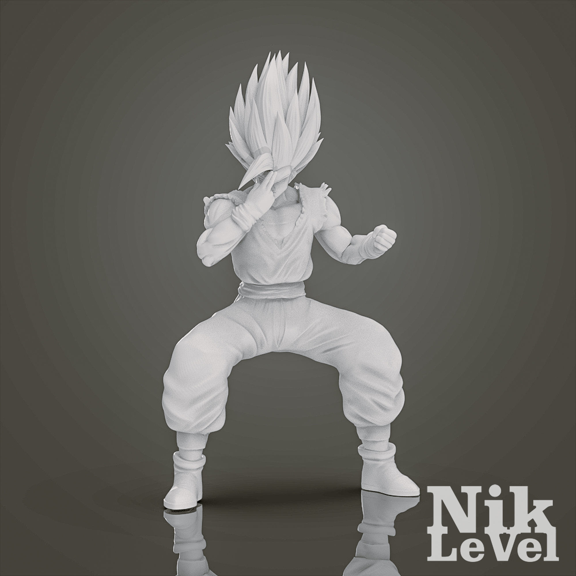Son Gohan Beast Dragon Ball 3D Printable 3D print model_12
