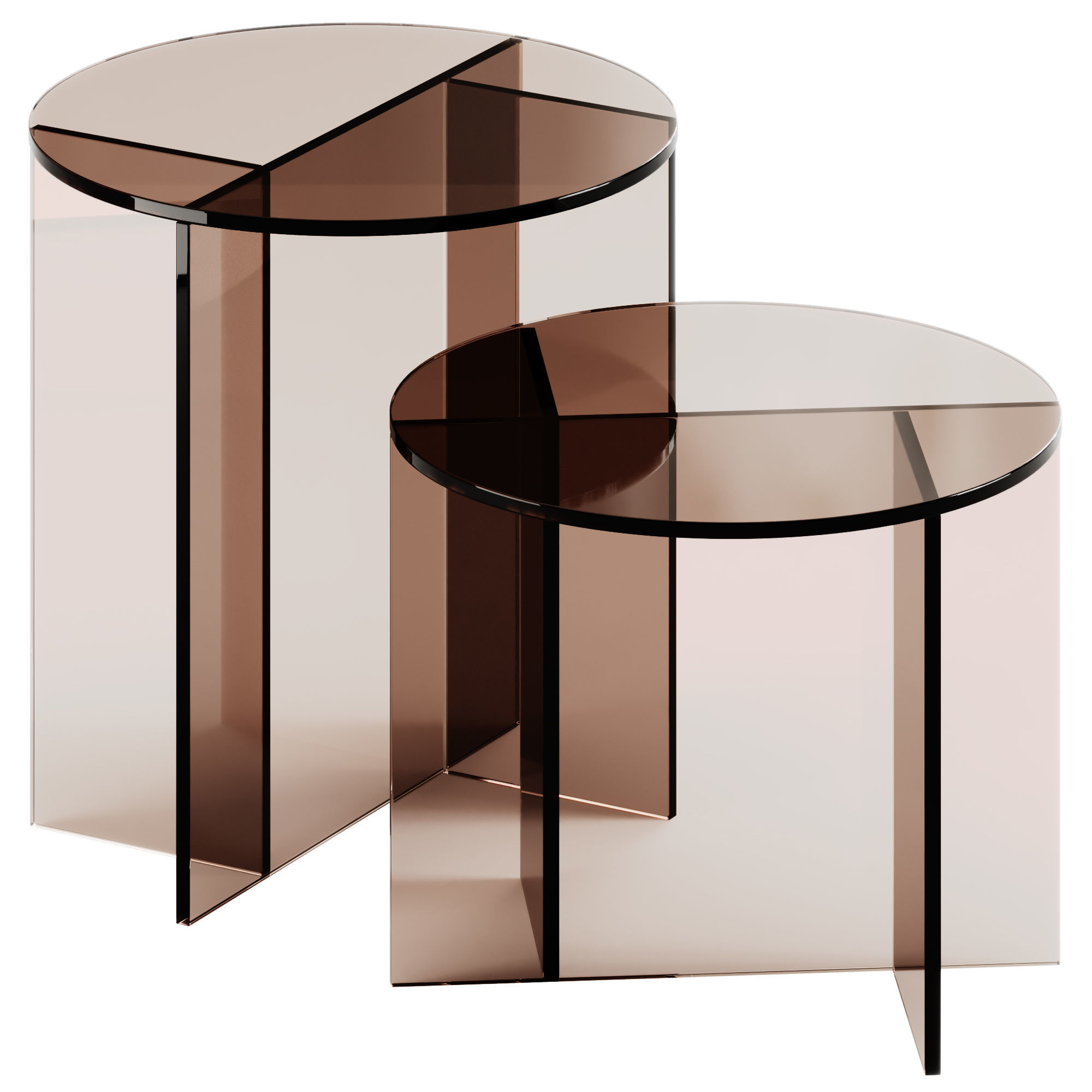 SESTANTE Round Side Table by Tonelli Design 3D model_1