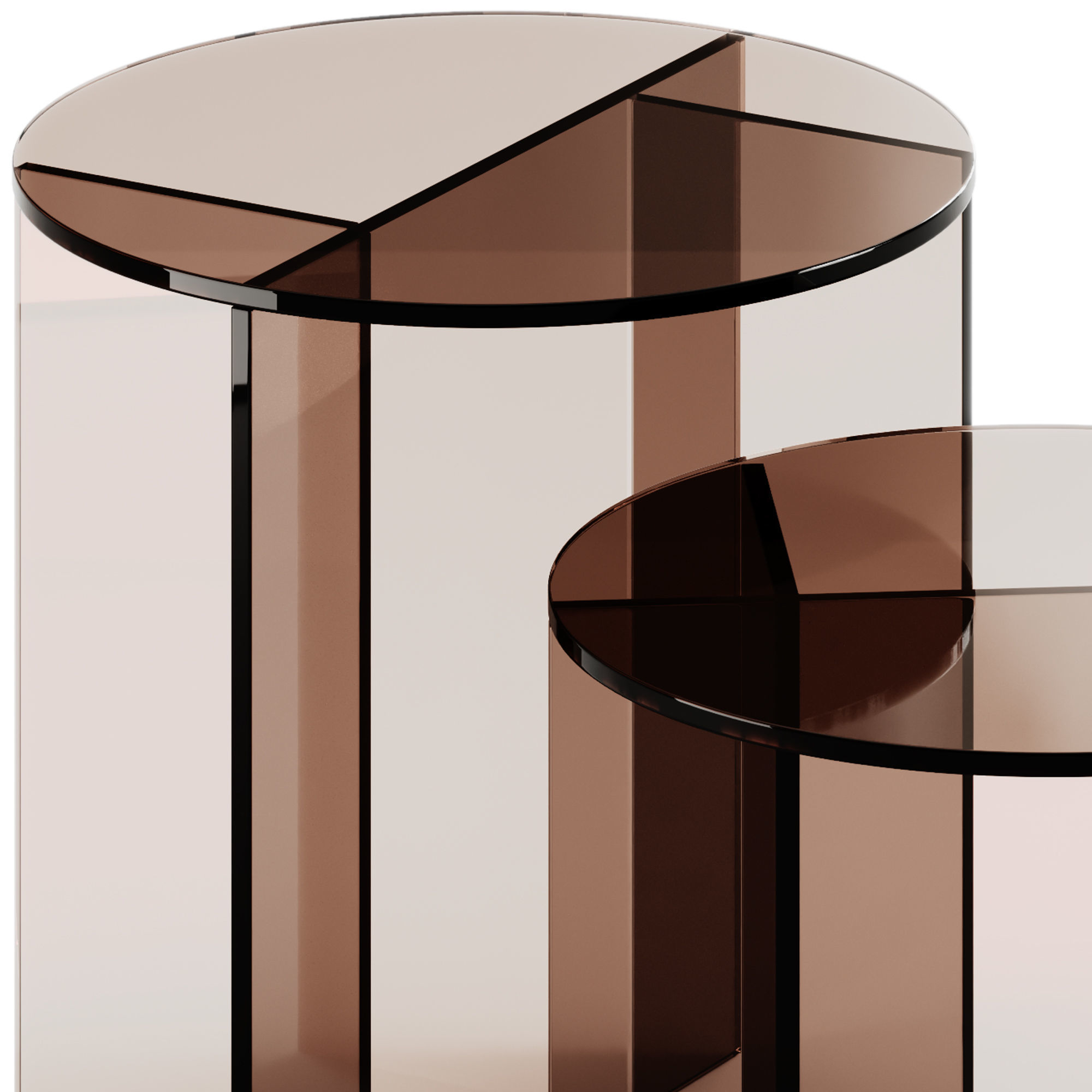 SESTANTE Round Side Table by Tonelli Design 3D model_3
