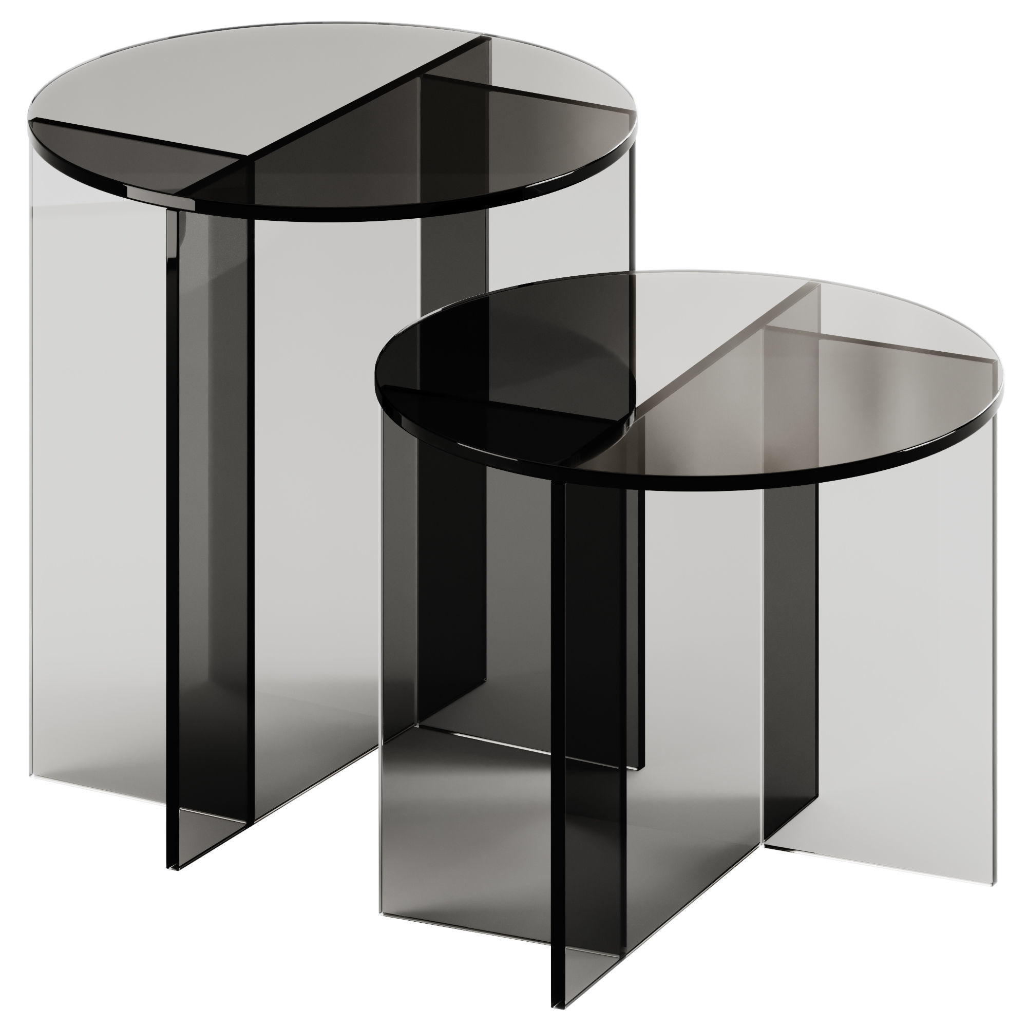 SESTANTE Round Side Table by Tonelli Design 3D model_2