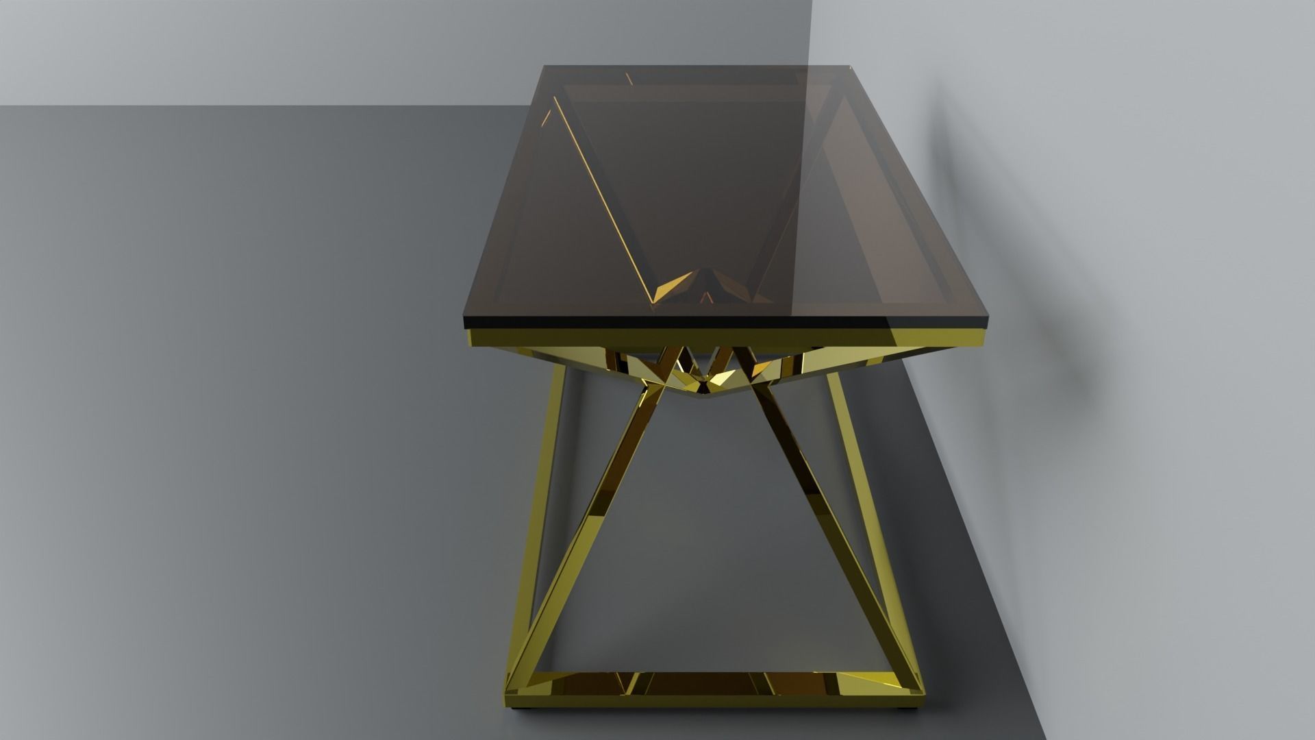 Coffee table Pyramid designer serie 3D model_1