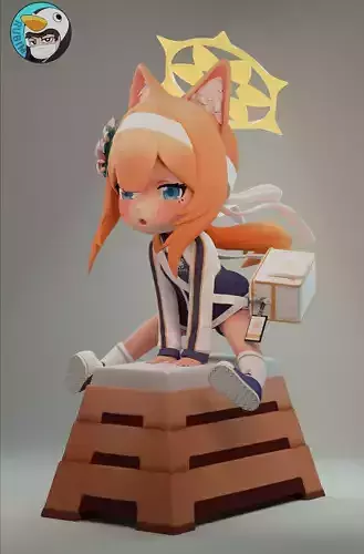 Blue Archive Gym Mari SD version 3D print model