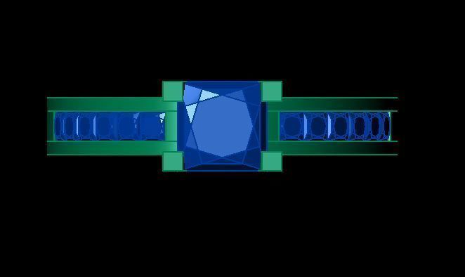 daimond ring 3D print model_10
