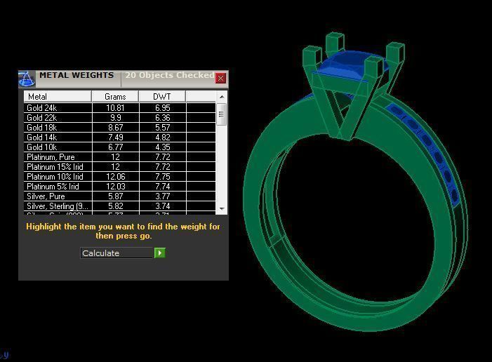daimond ring 3D print model_14