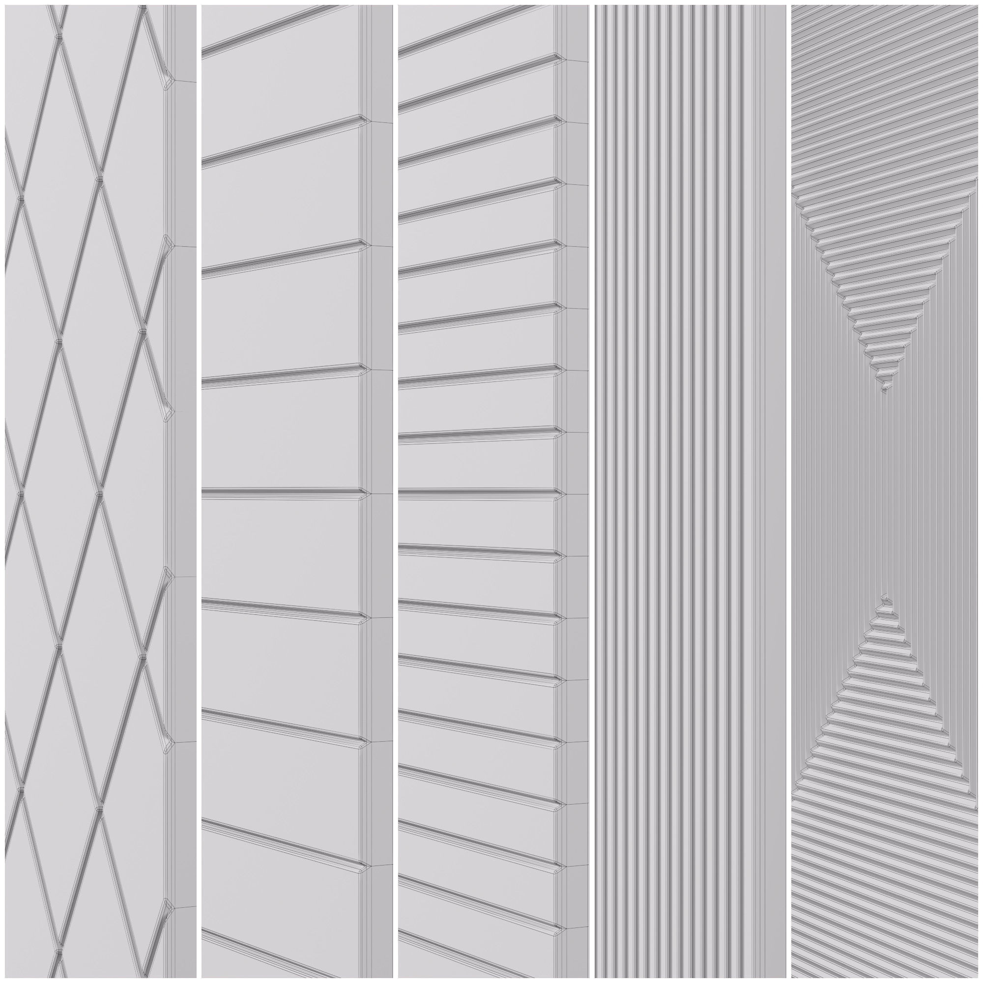Furniture fronts 01-05 3D model_1