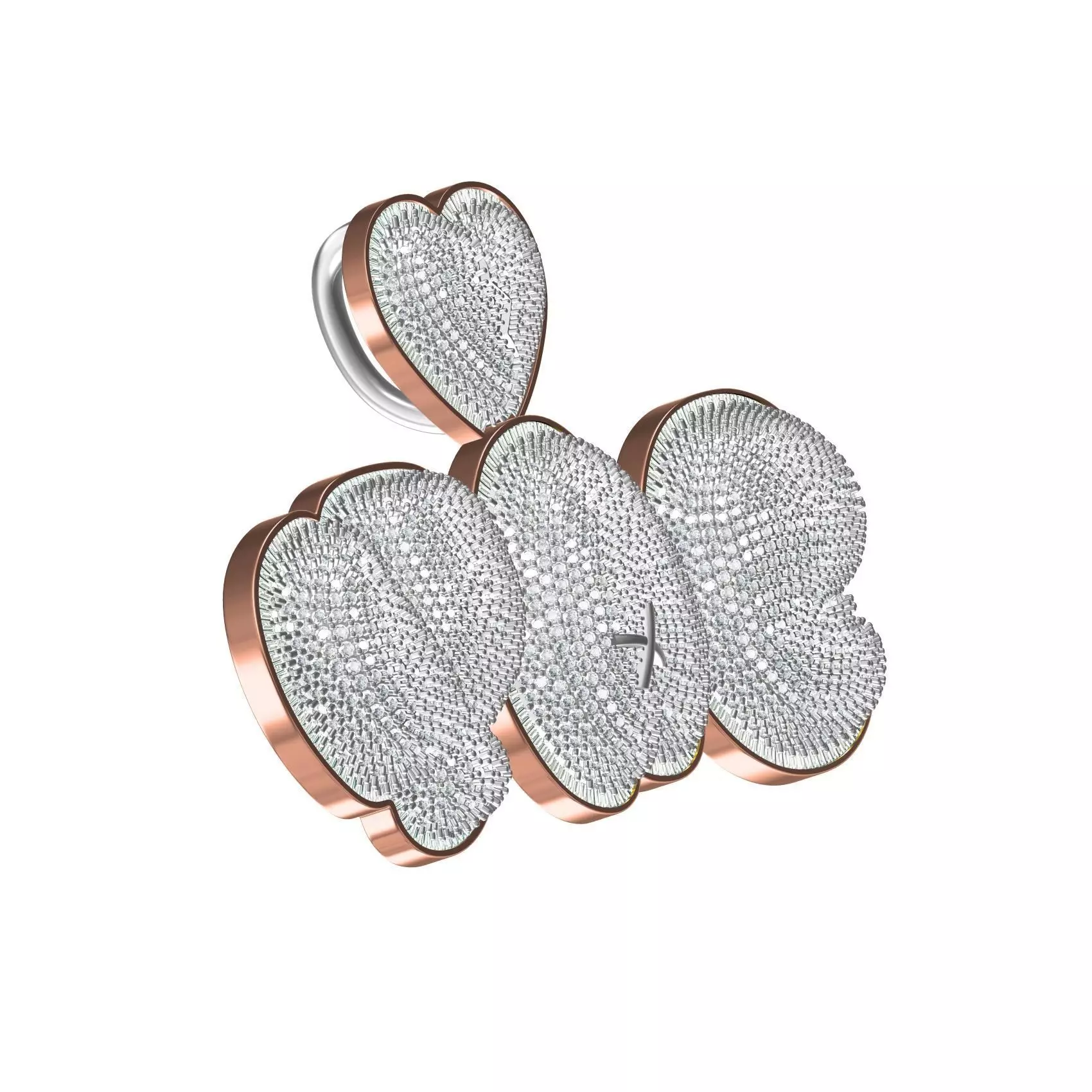 YAE Letter Overlapping Character Hip Hop Pendant 3D print model