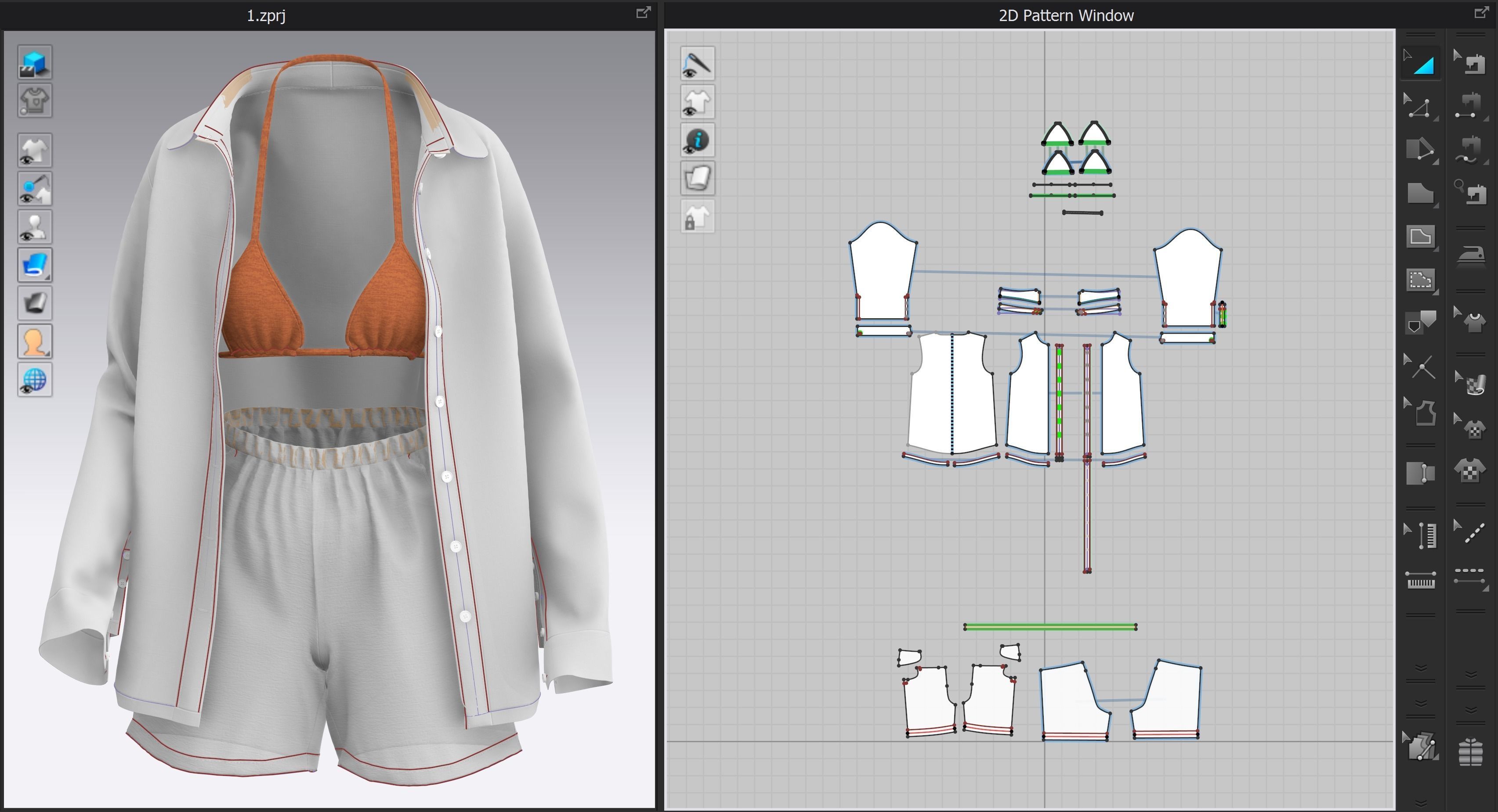 summer outfit 3D model_8