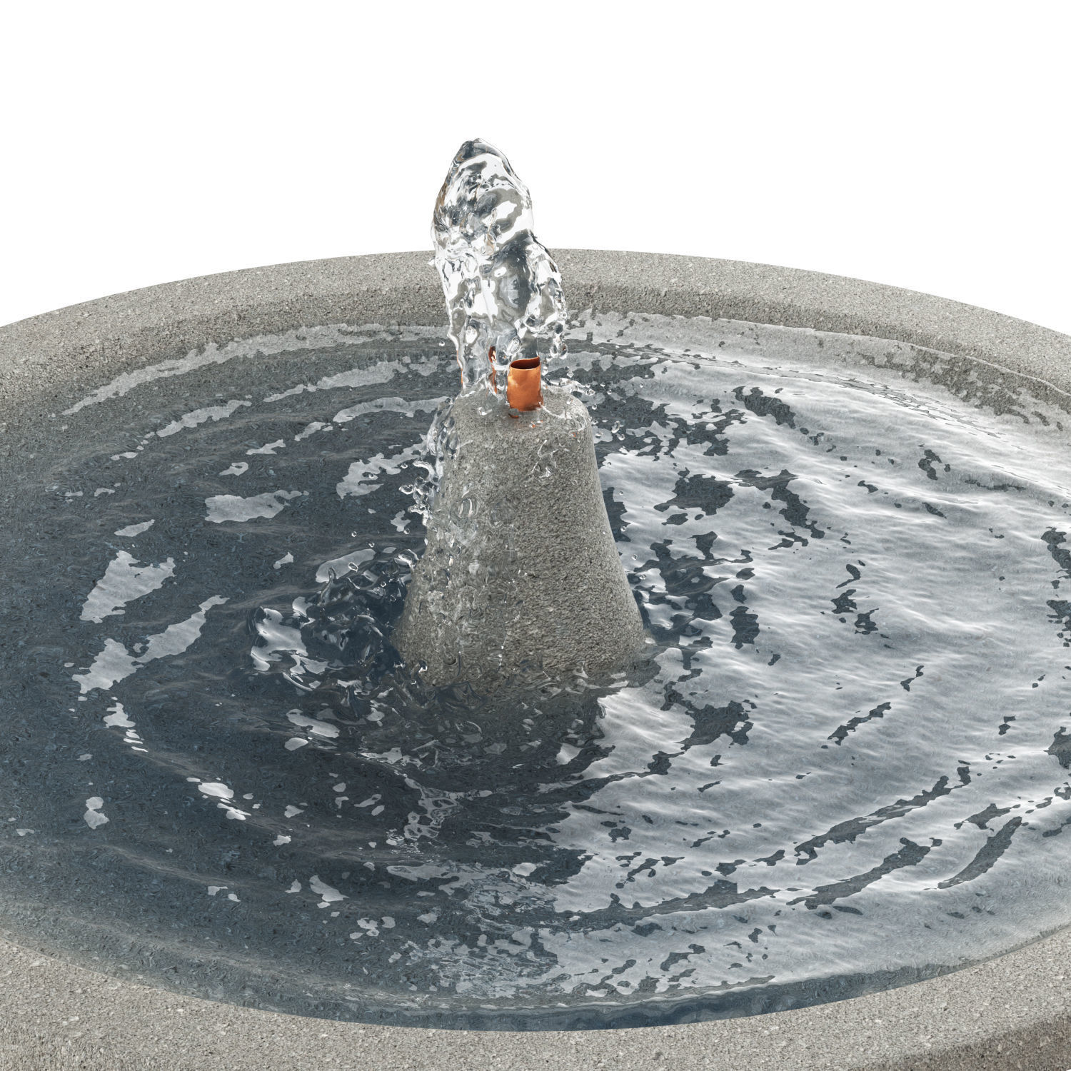 Autumn Leaves Fountain 3D model_5