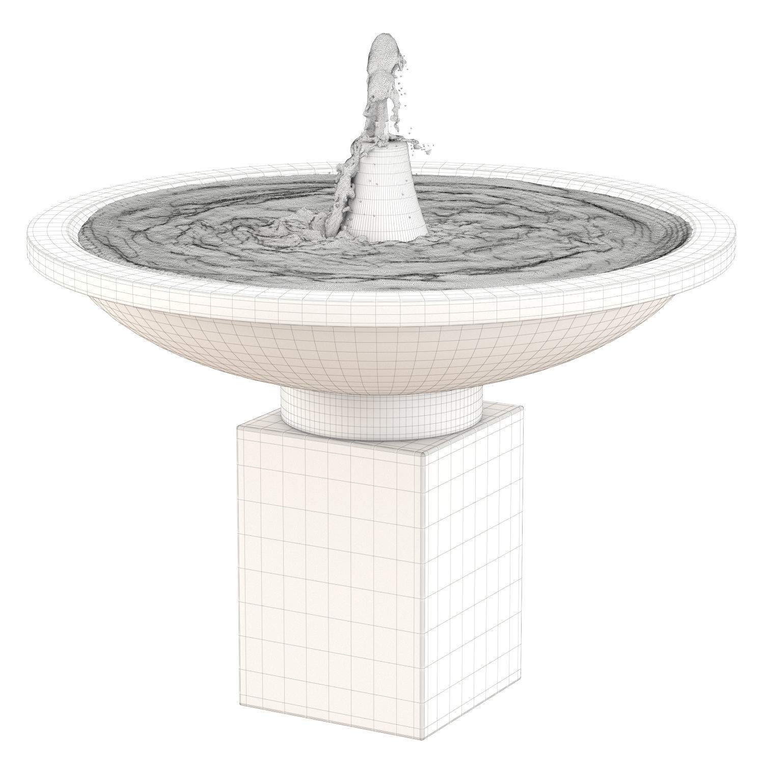 Autumn Leaves Fountain 3D model_3