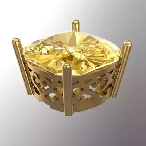 Yellow Diamond Tops 3D print model
