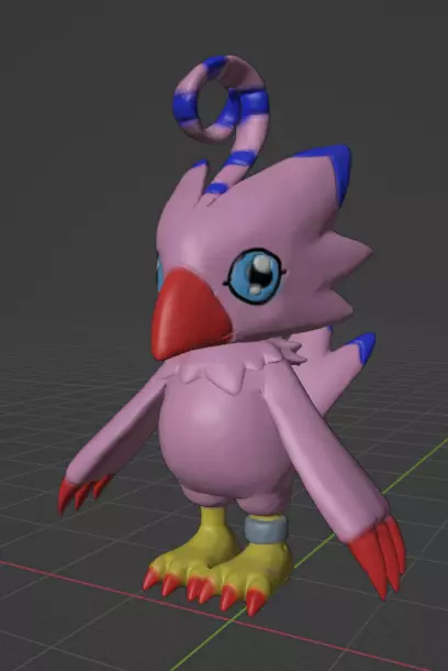 biyomon 3D print model_0