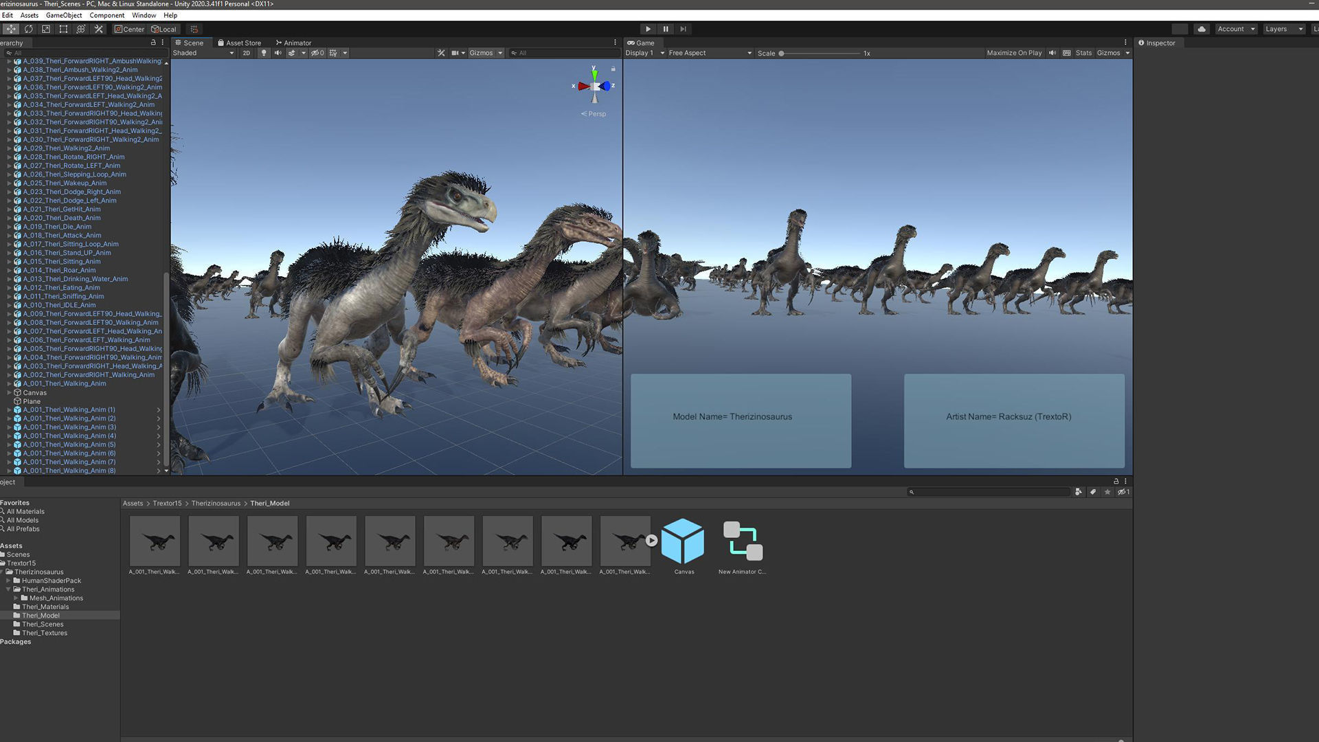 Dinosaur Therizinosaurus Real Dinosaur Series Low-poly 3D model_45