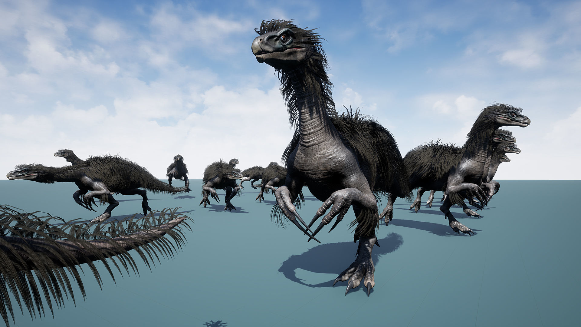 Dinosaur Therizinosaurus Real Dinosaur Series Low-poly 3D model_42