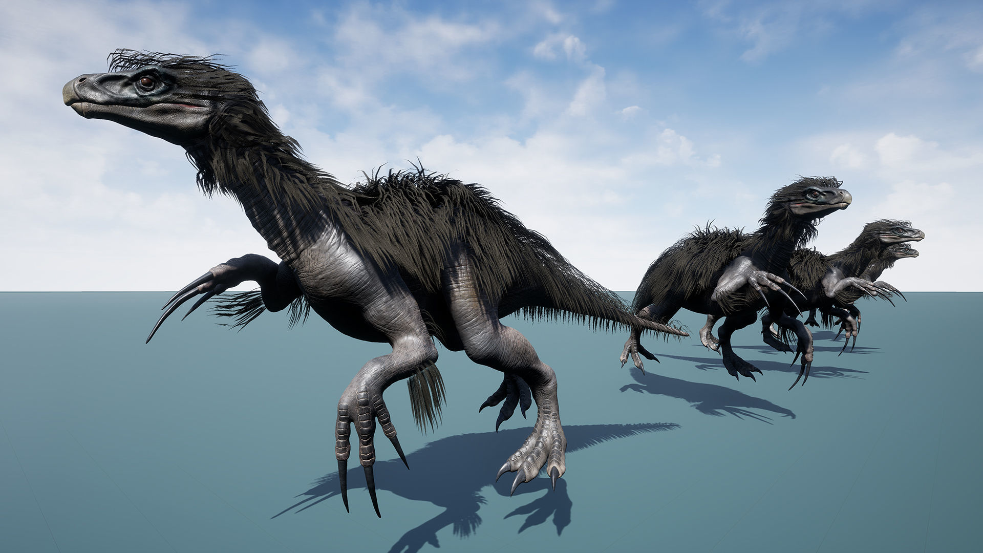 Dinosaur Therizinosaurus Real Dinosaur Series Low-poly 3D model_44