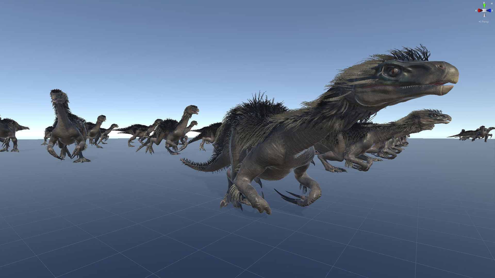 Dinosaur Therizinosaurus Real Dinosaur Series Low-poly 3D model_53