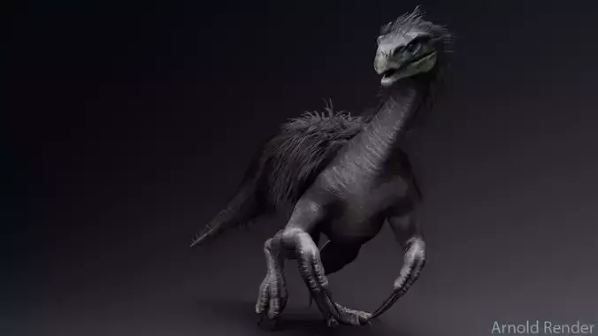 Therizinosaurus Real Dinosaur Series Low-poly 3D model
