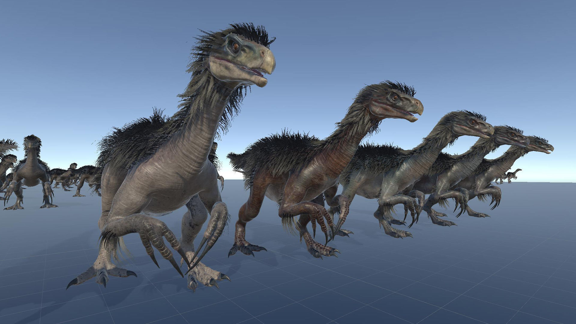 Dinosaur Therizinosaurus Real Dinosaur Series Low-poly 3D model_47