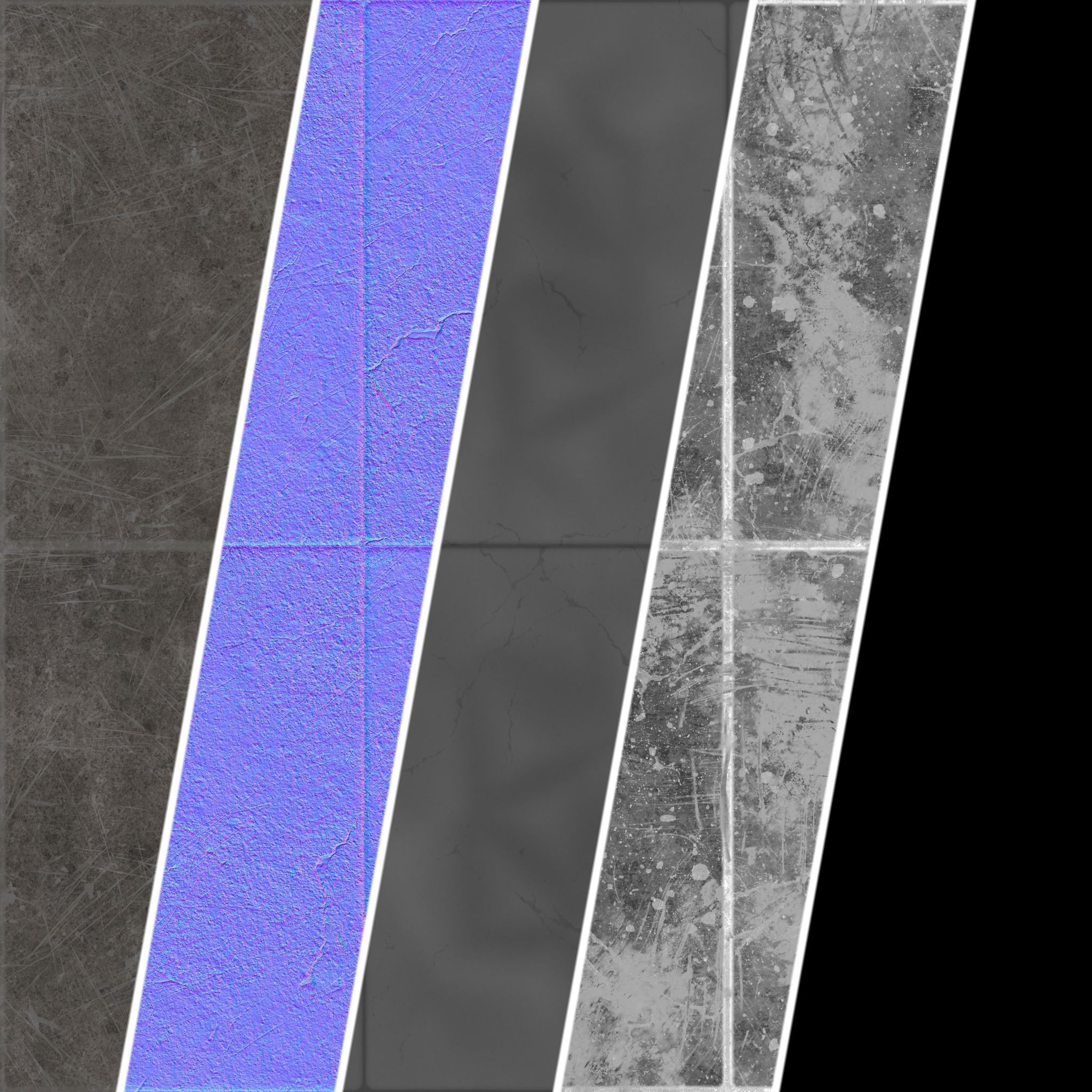 Plaster Materials 35- Plaster Wall Tiling sbsar Pbr  seamless Texture_6