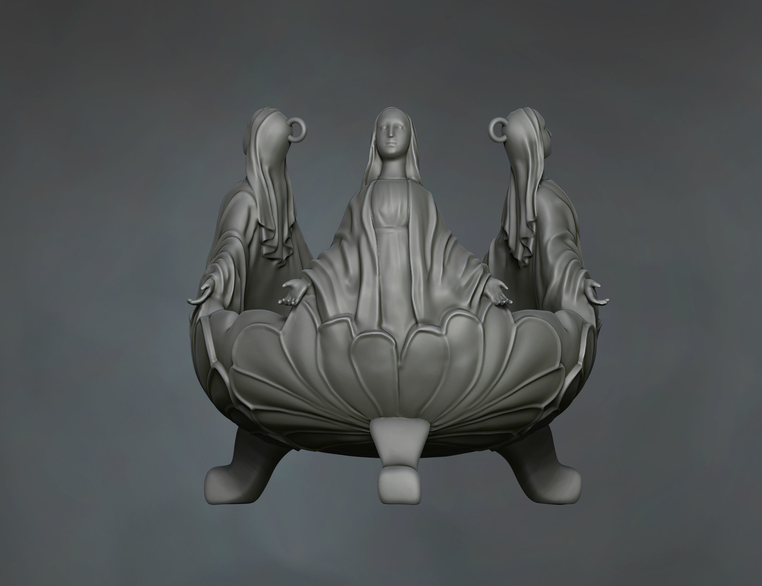 Holy Mary church censer 3D model 3D print model_1