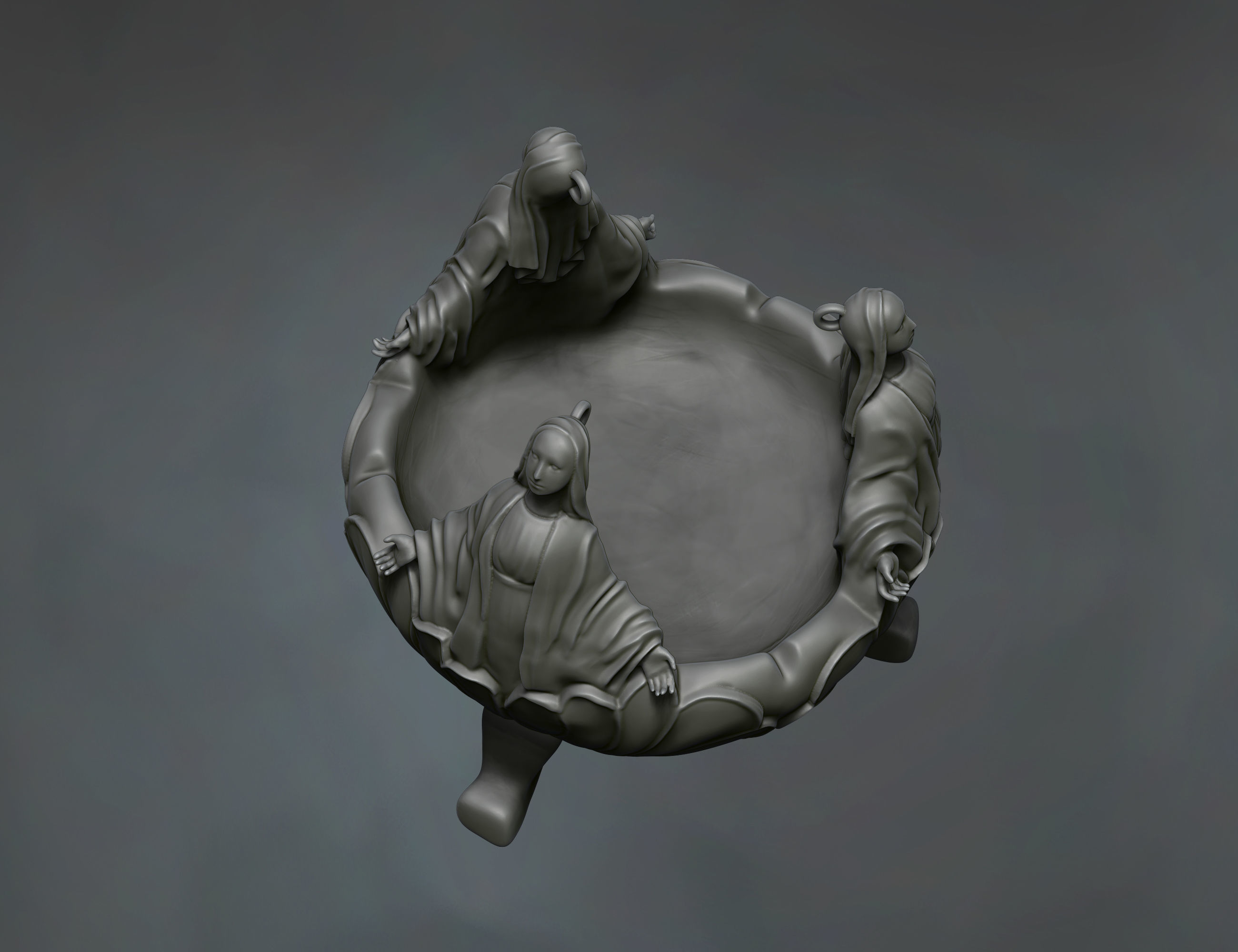 Holy Mary church censer 3D model 3D print model_5