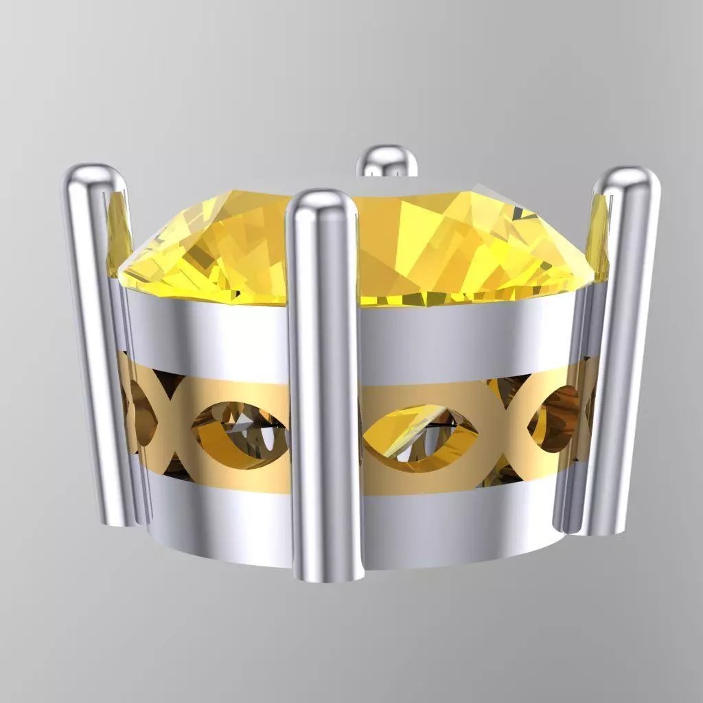 Yellow Diamond Tops 3D print model Free 3D print model