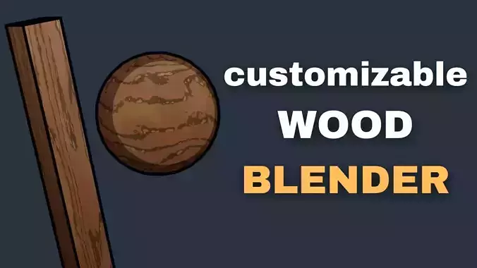 Wood material stylized procedural for blender  Texture